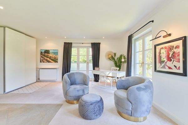 Kaminzimmer und Büro im Haus Ludwig