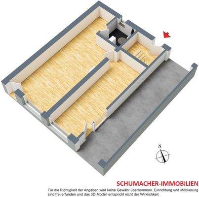Grundriss Erdgeschoss 3D