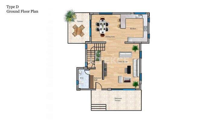 Detached Villas in Yeni Boğaziçi North Cyprus