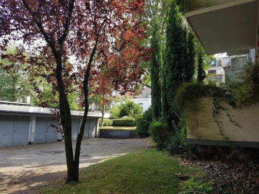 Blick in den Garagenhof