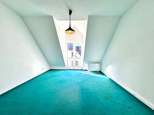 Schlafzimmer West mit Balkon