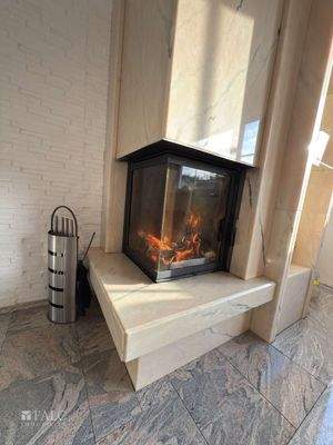Kamin im Wohnzimmer
