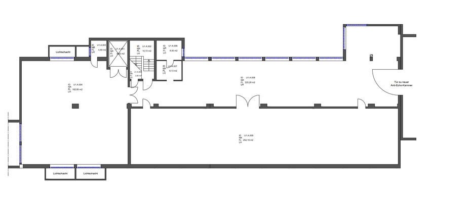 Große Grundriss Lagerfläche / Produktionshalle