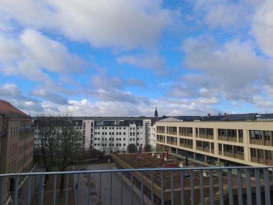 Blick vom Balkon