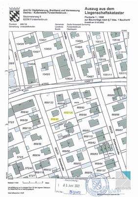 Auszug aus dem Liegenschaftskataster