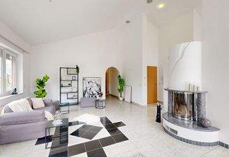 Wohnbereich mit Kaminofen