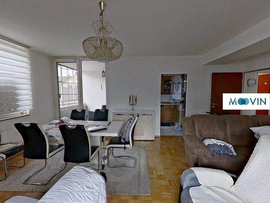 Ansicht II: Wohn - und Essbereich