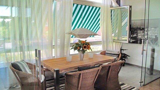 Wintergarten eingerichtet