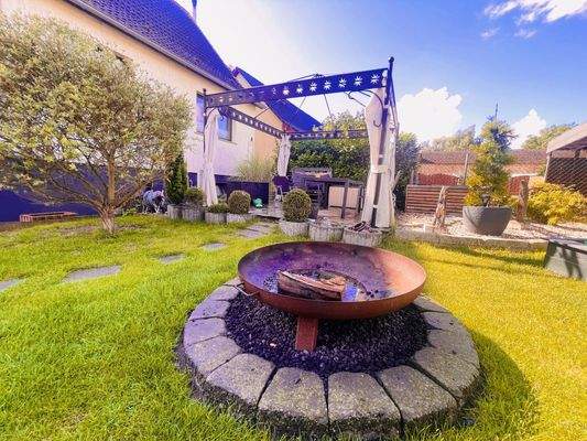 Blick in Richtung Grillbereich