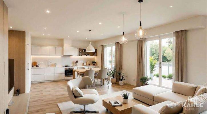 Wohnbeispiel Küche/Wohnraum