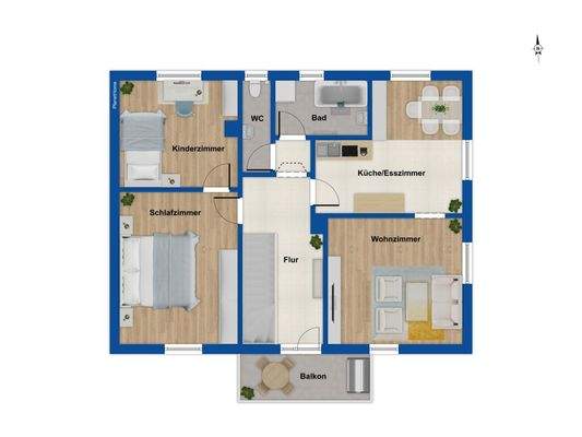 Grundriss Obergeschoss