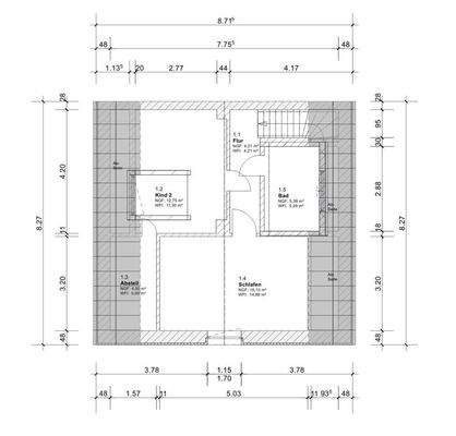 Grundriss Obergeschoss