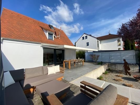 Terrasse Blick von der Lounge
