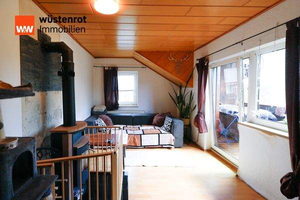 Wohnzimmer mit Schwedenofen