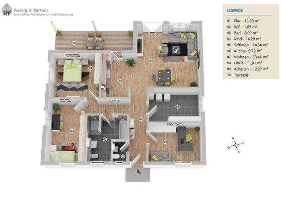 3D Grundriss (wie Originalgrundriss)