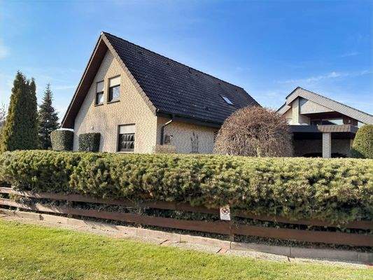 seitliche Ansicht des Hauses