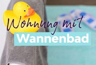 Einziehen in ein Zuhause mit schönem Wannenbad