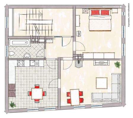 Grundriss 2. OG - Wohnung
