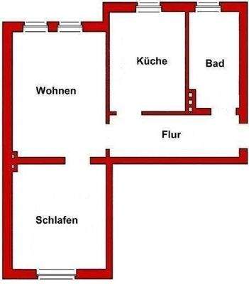 Grundriss der Wohnung