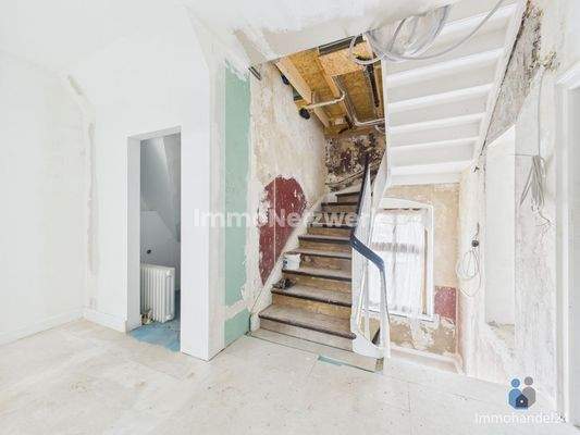 Treppe wird entfernt