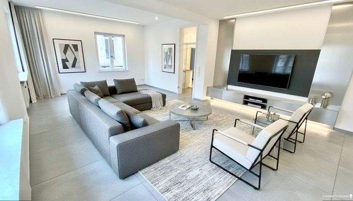 Wohnzimmer digital eingerichtet