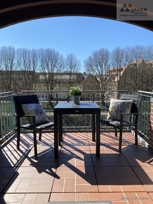 Blick vom Balkon