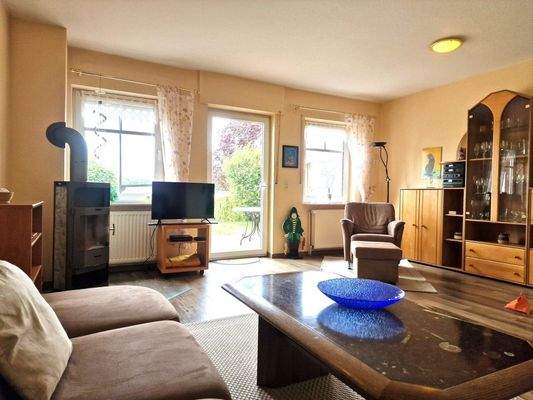 Wohnzimmer mit Kaminofen