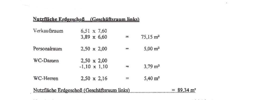 Wohnflächenberechnung