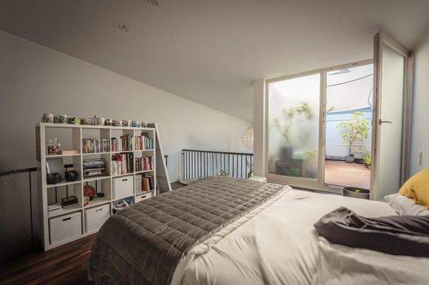 Galerie: Schlafzimmer und Zugang Dachterrasse