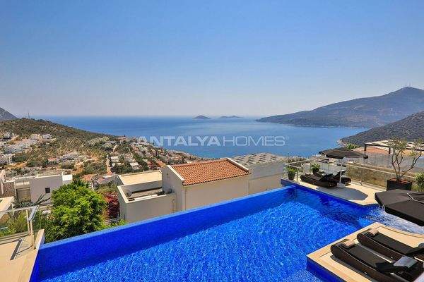 Sea and Mountain-View Villa with Private Pool in Kalkan Kaş