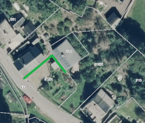 Wegerecht-Auszug aus dem Geoportal