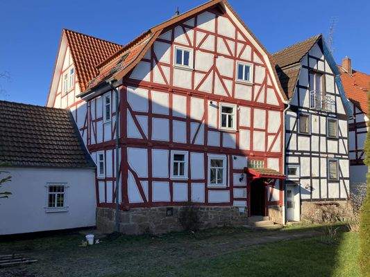 Hausrückseite: Eingang