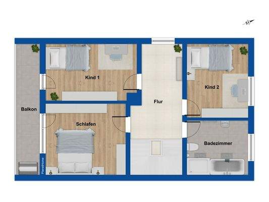 Grundriss Obergeschoss