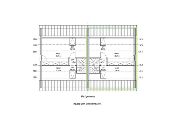 Dachgeschoss DH Stuttgart_DHH rechts