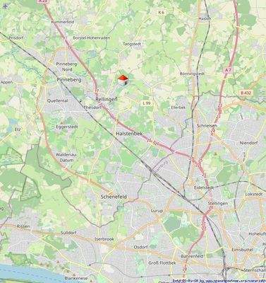 Lage im Umland von Hamburg