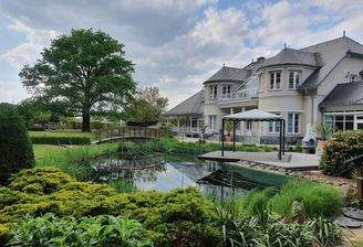 Rückansicht mit Garten