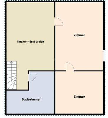 Grundriss ohne Maßstab - Top 6