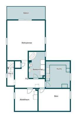 Grundriss Skizze 1.OG