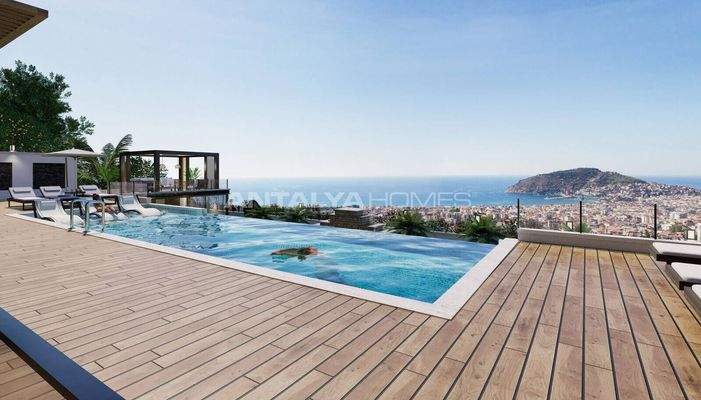 Sea View Elegant Properties in Alanya Cikcilli