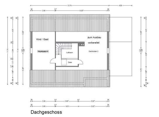 Grundriss Dachgeschoss