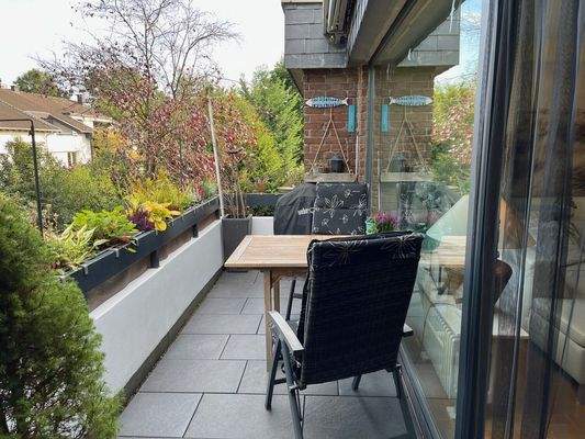 Balkon am Wohnzimmer