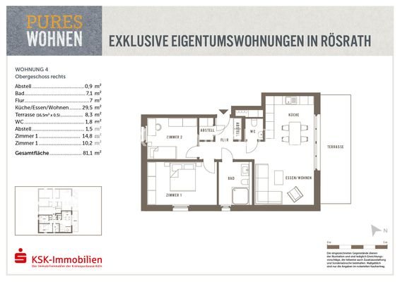 Grundriss Wohnung 4