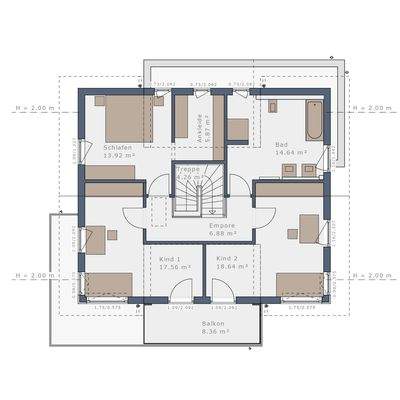 Grundriss Obergeschoss