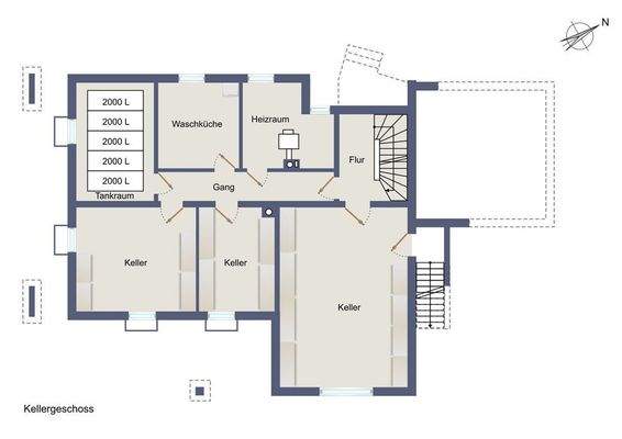 Grundriss Keller
