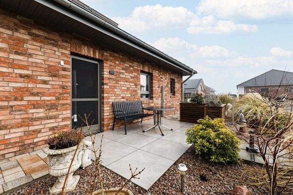 Kleine Terrasse Küchenzugang