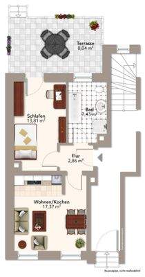 Grundriss Wohneinheit