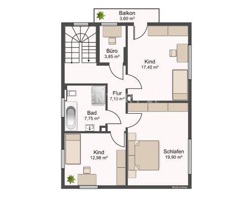 Grundriss 1. Obergeschoss