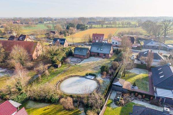 Luftaufnahme Grundstück Rückansicht