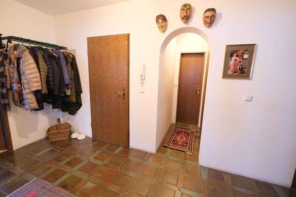 Der Eingangsbereich in der Erdgeschosswohnung