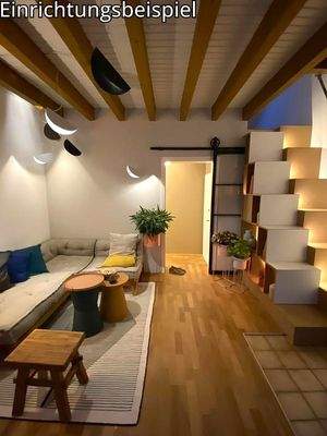 Einrichtungsbeispiel des Kaminbereichs